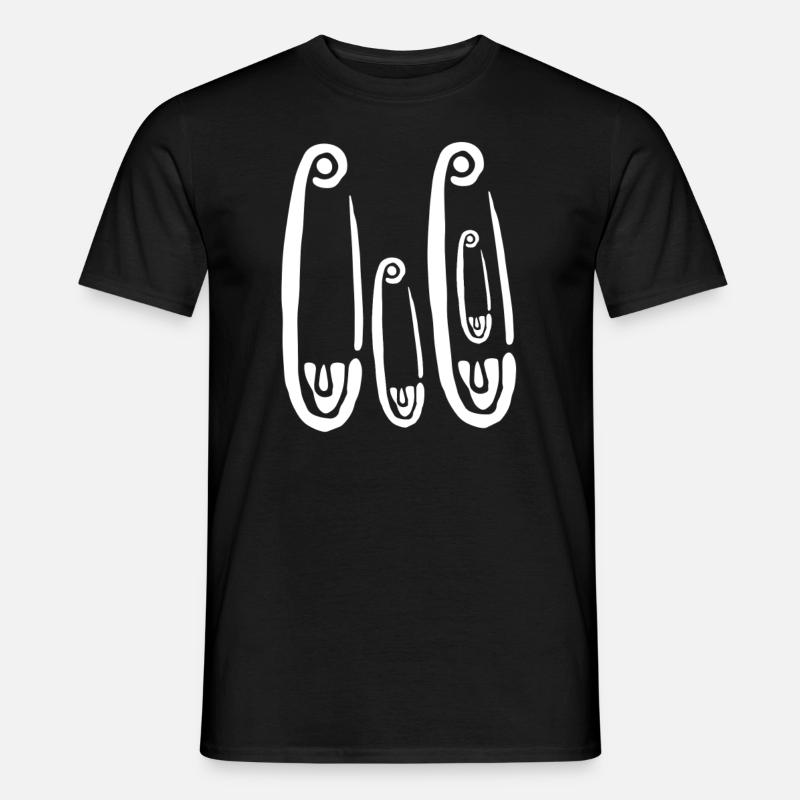 Nachwuchs kommt - Sicherheitsnadeln - Männer T-Shirt - Schwarz