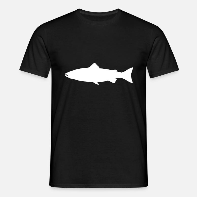 Forelle - Männer T-Shirt - Schwarz