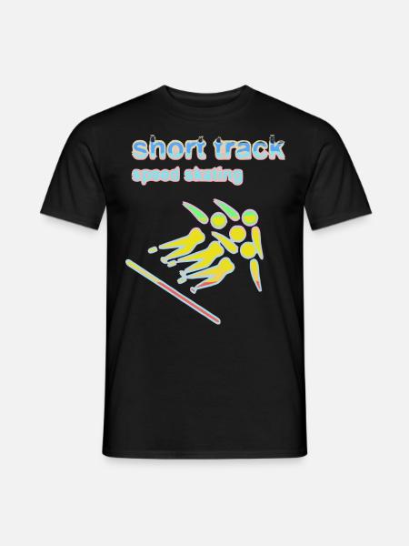 short track speed skating Winter Games 2reborn - Männer T-Shirt - Schwarz