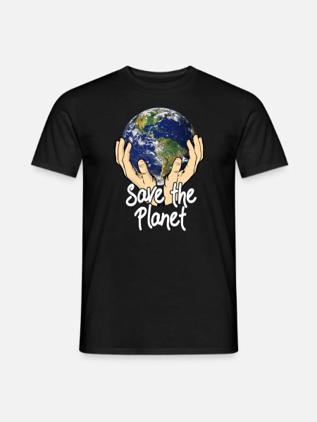 Save The Planet - Men's T-Shirt - black