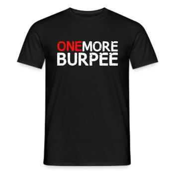 Un plus burpee | Cadeau de sport en plein air - T-shirt homme - noir - Devant - AI Model Male 178 light (178cm)