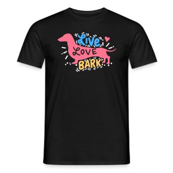 Chemise Teckel Cadeau Teckel Hound - T-shirt homme - noir - Devant - AI Model Male 178 light (178cm)