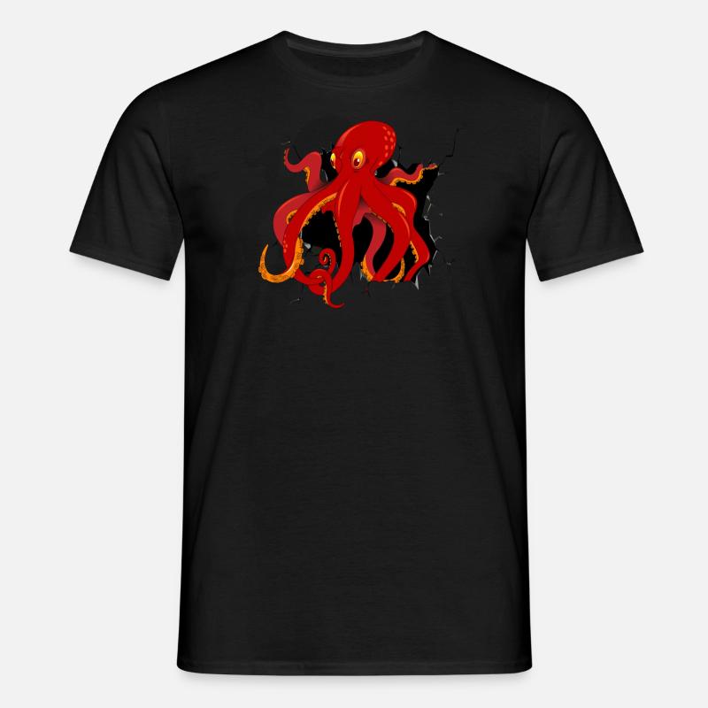 octopus - Men's T-Shirt - black