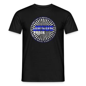 Jesus Freak | Kirche Religion Gott Glaube Geschenk - Männer T-Shirt - Schwarz - Vorne - AI Model Male 178 light (178cm)