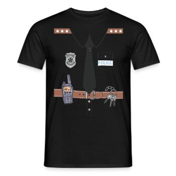 Funny Cute Uniform - Männer T-Shirt - Schwarz - Vorne - AI Model Male 178 light (178cm)