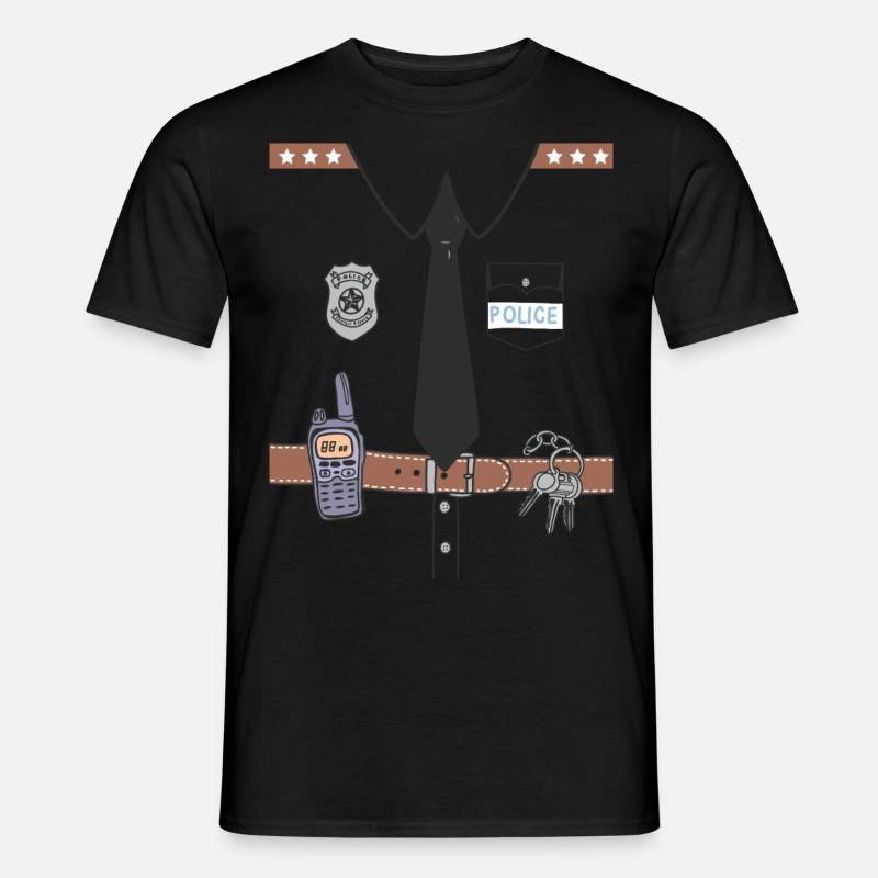 Funny Cute Uniform - Männer T-Shirt - Schwarz