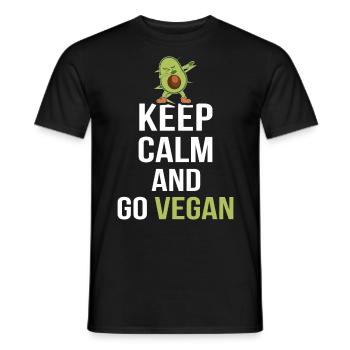 Vegan Geek Vegan Vegan Cadeau Vegan Vegan - T-shirt homme - noir - Devant - AI Model Male 178 light (178cm)