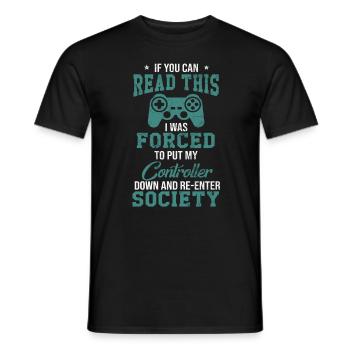gaming - Men's T-Shirt - black - Front - AI Model Male 178 light (178cm)