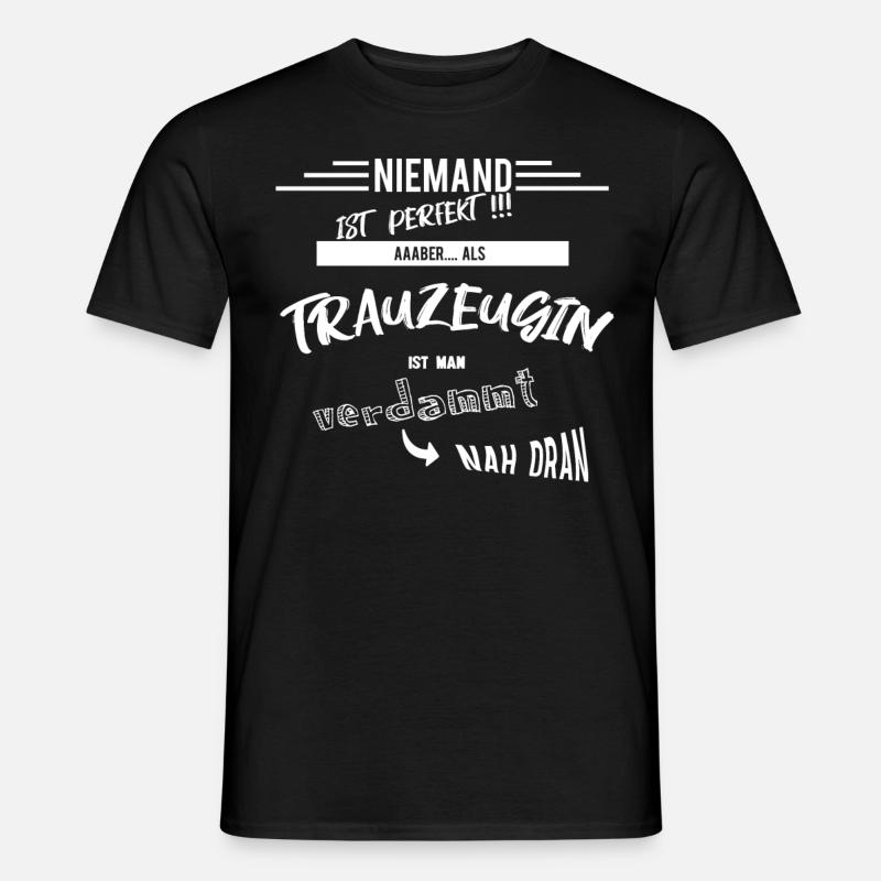 trauzeugin - Männer T-Shirt - Schwarz