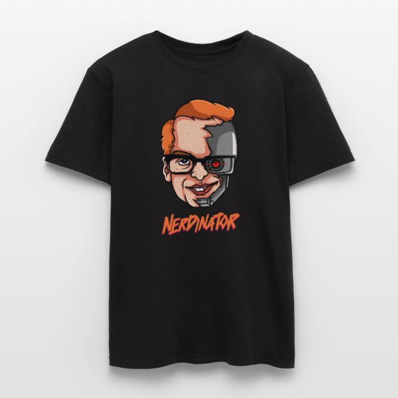 Nerdinator Ich bin ein Nerd Geek Roboter Geschenk Männer T-Shirt