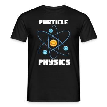 Physique des particules - Physicien Dicton - T-shirt homme - noir - Devant - AI Model Male 178 light (178cm)