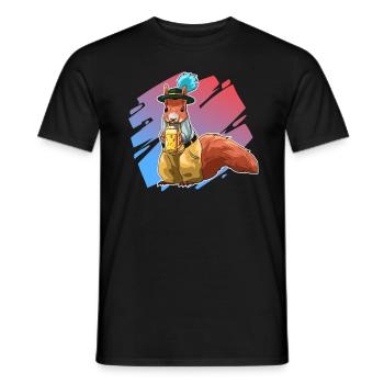 Squirrel Bayern Lederhose Gift - Men's T-Shirt - black - Front - AI Model Male 178 light (178cm)