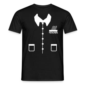 PROFESSEUR TEACHER - T-shirt homme - noir - Devant - AI Model Male 178 light (178cm)