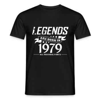 1979 - Männer T-Shirt - Schwarz - Vorne - AI Model Male 178 light (178cm)