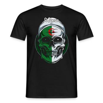 Algerien - Männer T-Shirt - Schwarz - Vorne - AI Model Male 178 light (178cm)