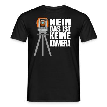 Landvermesser T-Shirt Vermessungstechniker Geologe - Männer T-Shirt - Schwarz - Vorne - AI Model Male 178 light (178cm)