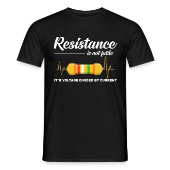 electrician - Men's T-Shirt - black - Front - AI Model Male 178 light (178cm)