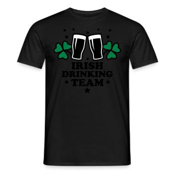 Irish Drinking team member seamróg seamair - Männer T-Shirt - Schwarz - Vorne - AI Model Male 178 light (178cm)