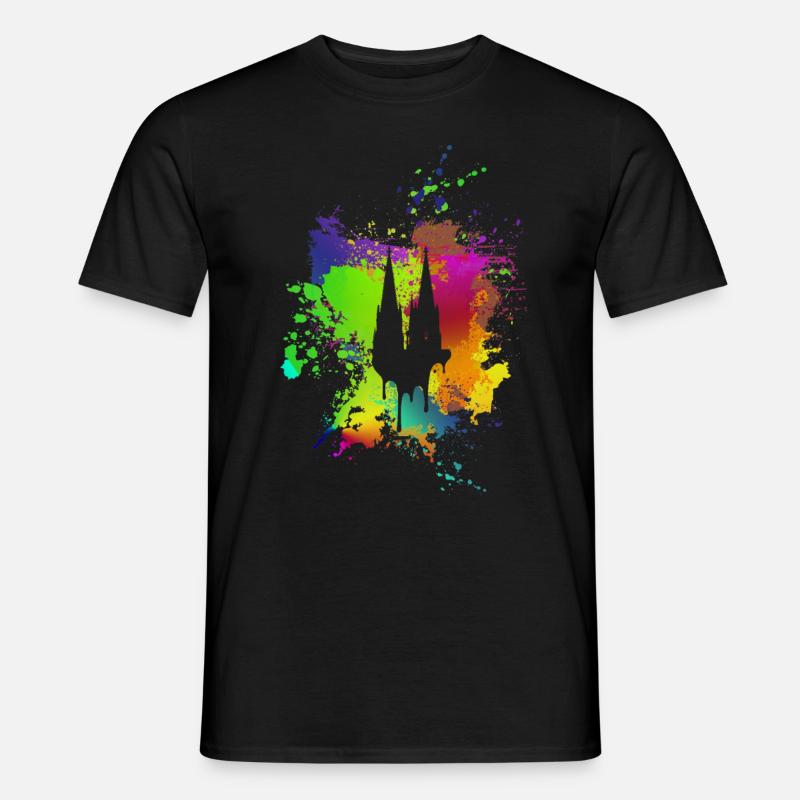 Kölner Dom - Männer T-Shirt - Schwarz