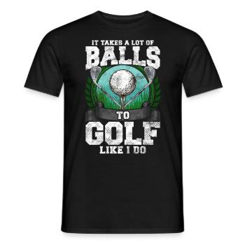 Golfspieler Golf Lustiger Spruch Geschenk - Männer T-Shirt - Schwarz - Vorne - AI Model Male 178 light (178cm)