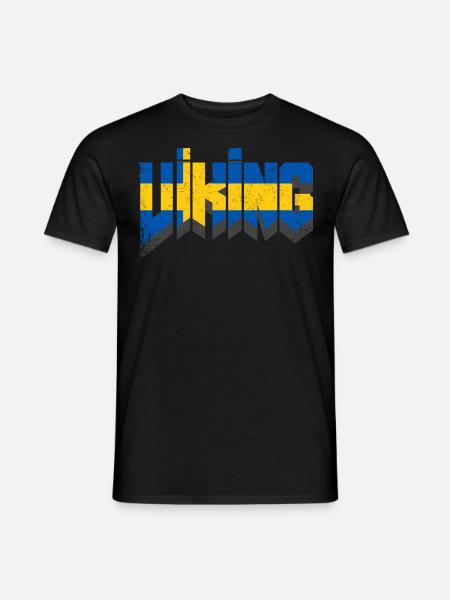 Vikings - Swedish flag - Men's T-Shirt - black