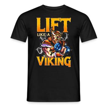 Bodybuilder Viking Lift comme un cadeau Viking - T-shirt homme - noir - Devant - AI Model Male 178 light (178cm)