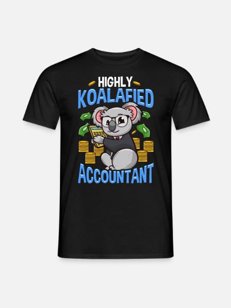 Accountant accounting finances budgets gift - Men's T-Shirt - black