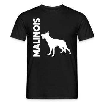 Belgian Malinois - Men's T-Shirt - black - Front - AI Model Male 178 light (178cm)