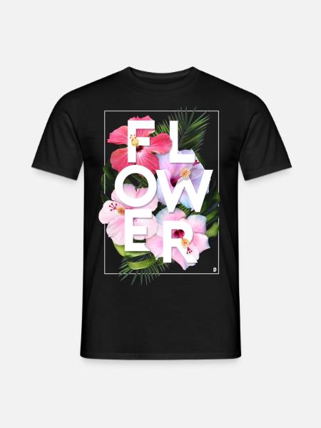 AD Flower - Men's T-Shirt - black