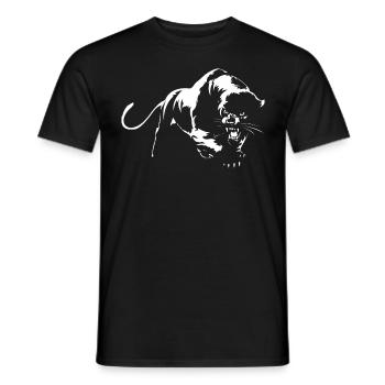 Panther prédateur - T-shirt homme - noir - Devant - AI Model Male 178 light (178cm)