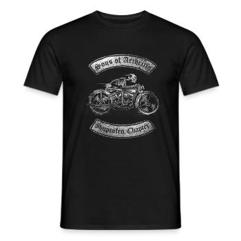 Sons of Arthritis Ibuprofen Chapter Biker - Männer T-Shirt - Schwarz - Vorne - AI Model Male 178 light (178cm)