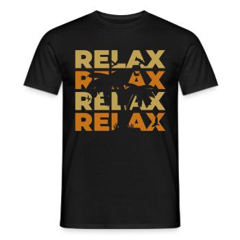 Relax - Men's T-Shirt - black - Front - AI Model Male 178 light (178cm)