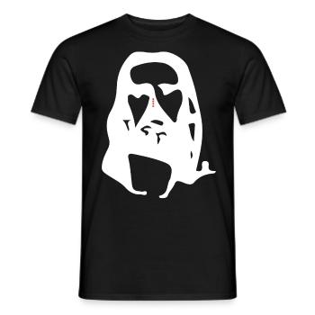jesus optical illusion - Men's T-Shirt - black - Front - AI Model Male 178 light (178cm)