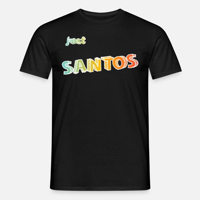 Santos Name - Männer T-Shirt - Schwarz