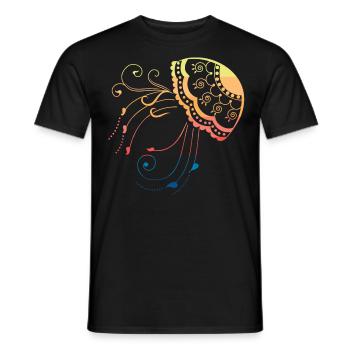 Jellyballoon jellyfish jellyfish - Men's T-Shirt - black - Front - AI Model Male 178 light (178cm)
