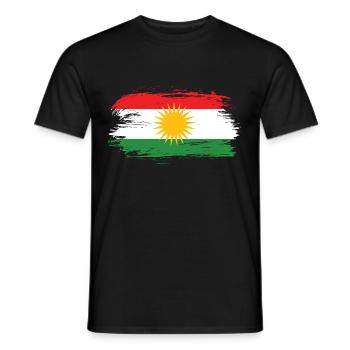 Drapeau du Kurdistan - T-shirt homme - noir - Devant - AI Model Male 178 light (178cm)