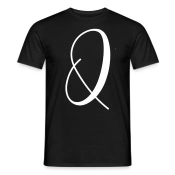Q - Männer T-Shirt - Schwarz - Vorne - AI Model Male 178 light (178cm)