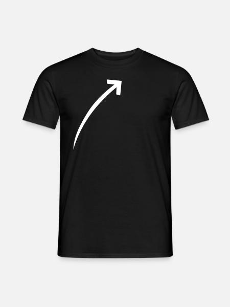 Icône de flèche - T-shirt homme - noir