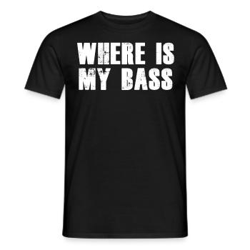 basse - T-shirt homme - noir - Devant - AI Model Male 178 light (178cm)