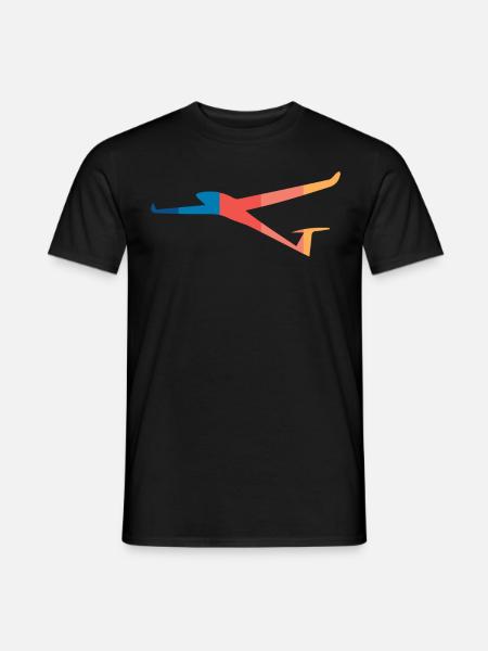 Glider pilot soaring - Men's T-Shirt - black