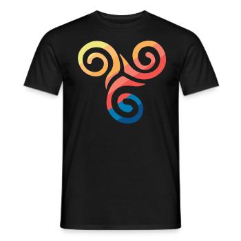 Symbole celtique - T-shirt homme - noir - Devant - AI Model Male 178 light (178cm)