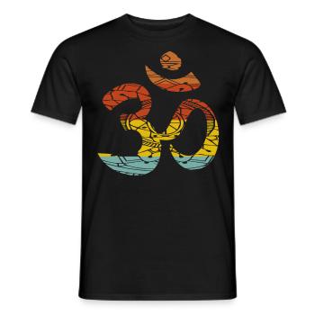 Savasana om mantra - Men's T-Shirt - black - Front - AI Model Male 178 light (178cm)