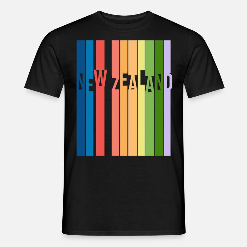 Neuseeland - Männer T-Shirt - Schwarz