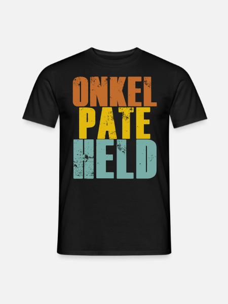 Onkel, Pate ,Patenonkel - Männer T-Shirt - Schwarz