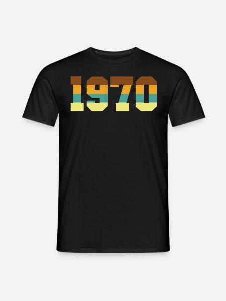 1970 - T-shirt homme - noir