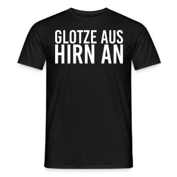 Glotze aus Hirn an Freiheit - Männer T-Shirt - Schwarz - Vorne - AI Model Male 178 light (178cm)