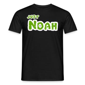 Noah name - Men's T-Shirt - black - Front - AI Model Male 178 light (178cm)