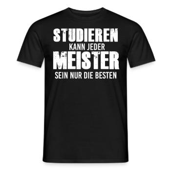 Meister 2020 Meisterprüfung Bestanderen - Männer T-Shirt - Schwarz - Vorne - AI Model Male 178 light (178cm)