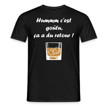 messages drôles gnole - T-shirt homme - noir - Devant - AI Model Male 178 light (178cm)