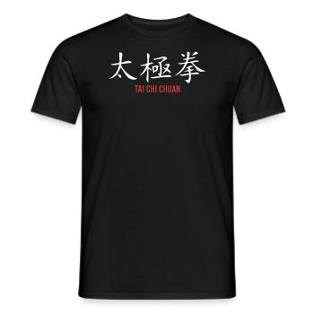 Tai Chi Chuan Yin Yang - T-shirt homme - noir - Devant - AI Model Male 178 light (178cm)